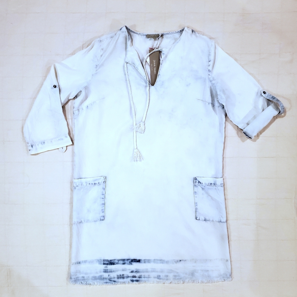 Joan Vass Shibori Dress Sz M NWT